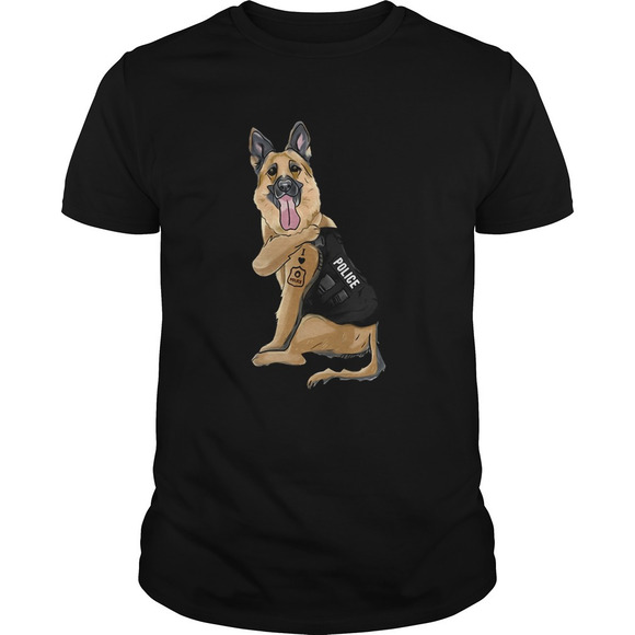 Tops - German Shepherd I Love Police Shirt